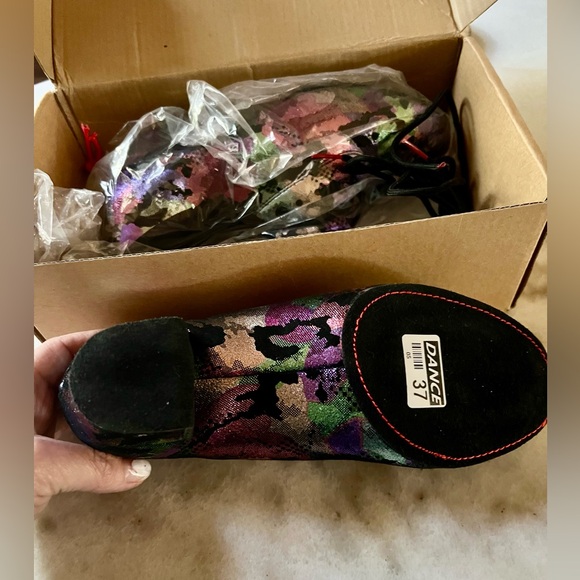 Ballroom Practice Salsa Swing Professional Dance Shoes Sz 7/37 - Picture 6 of 9